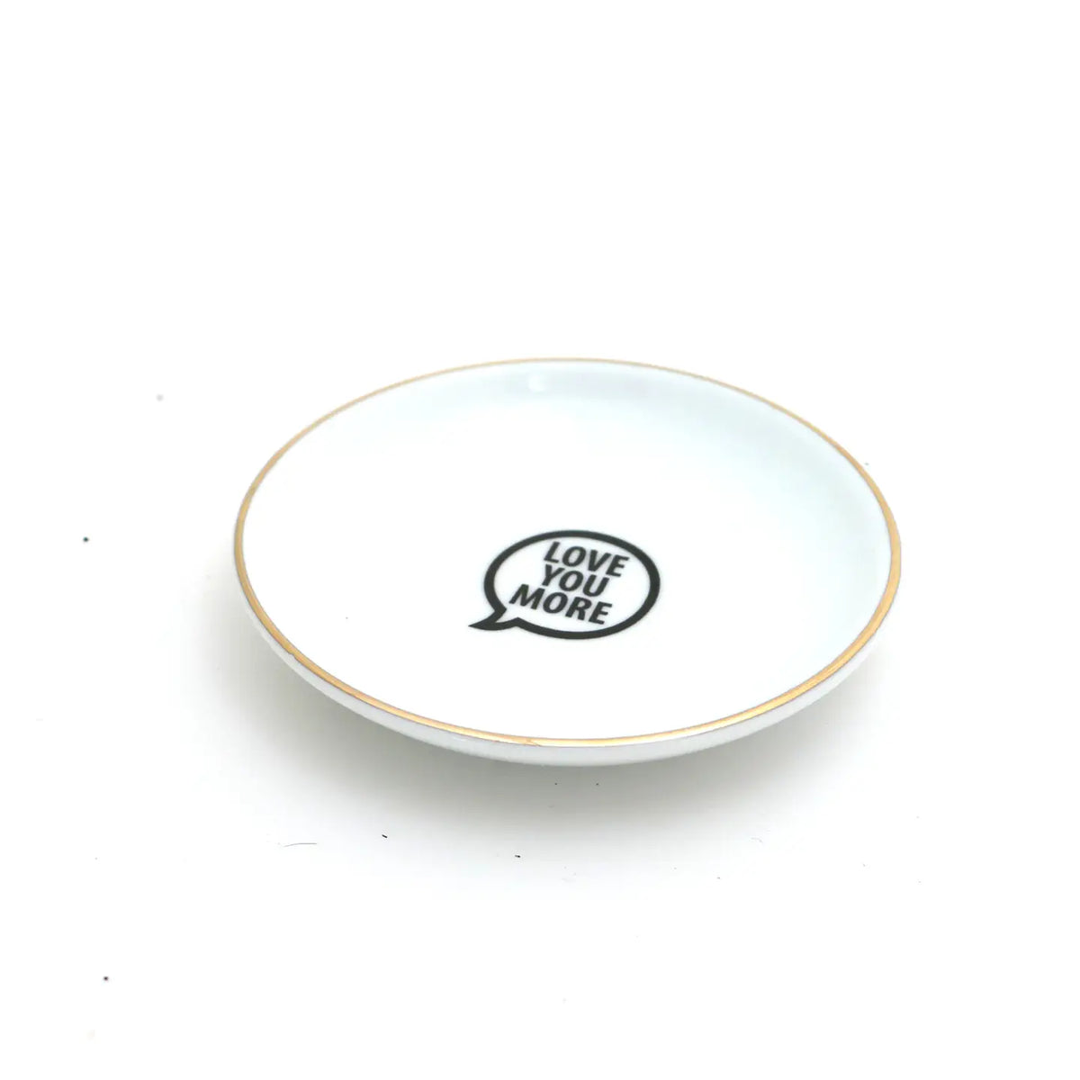 Trinket Tray Love you More  22k Gold