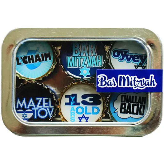 Set of 6 Bar Mitzvah Magnet Set