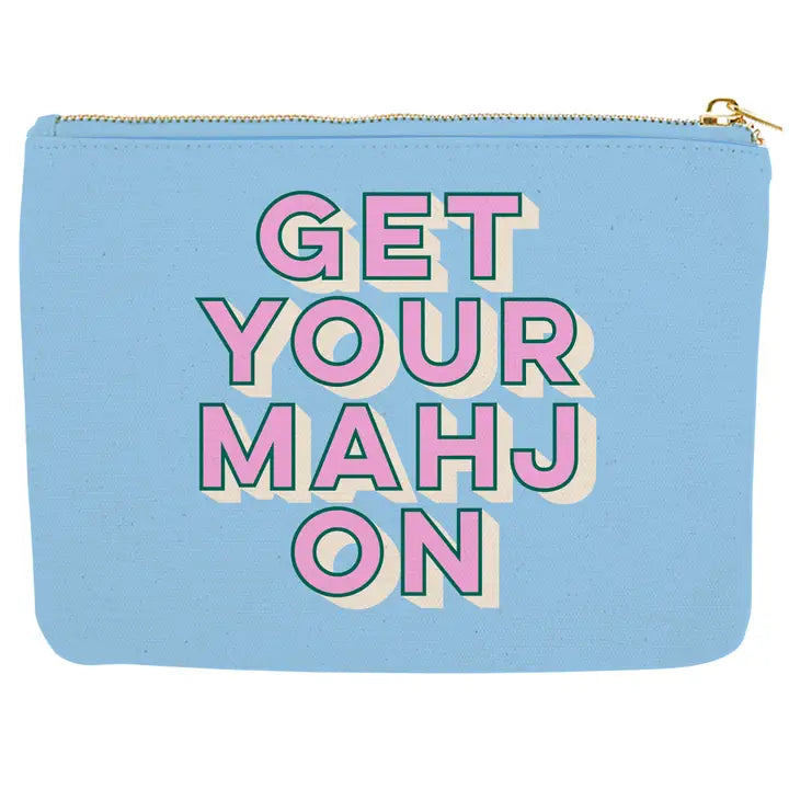 Canvas Get Your Mahj On Pouch