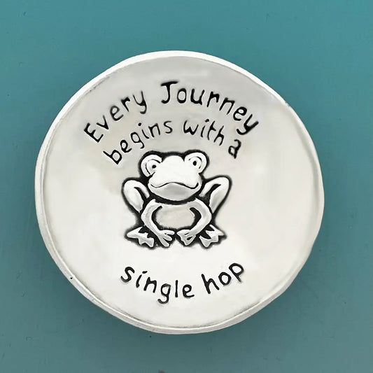 Pewter Frog Charm Bowl