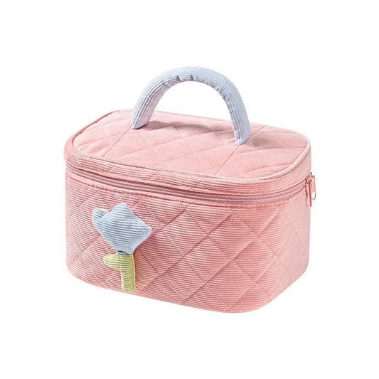 Courduroy Makeup Travel Bag