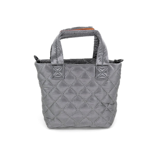 Small Quilted Purse - Pewter