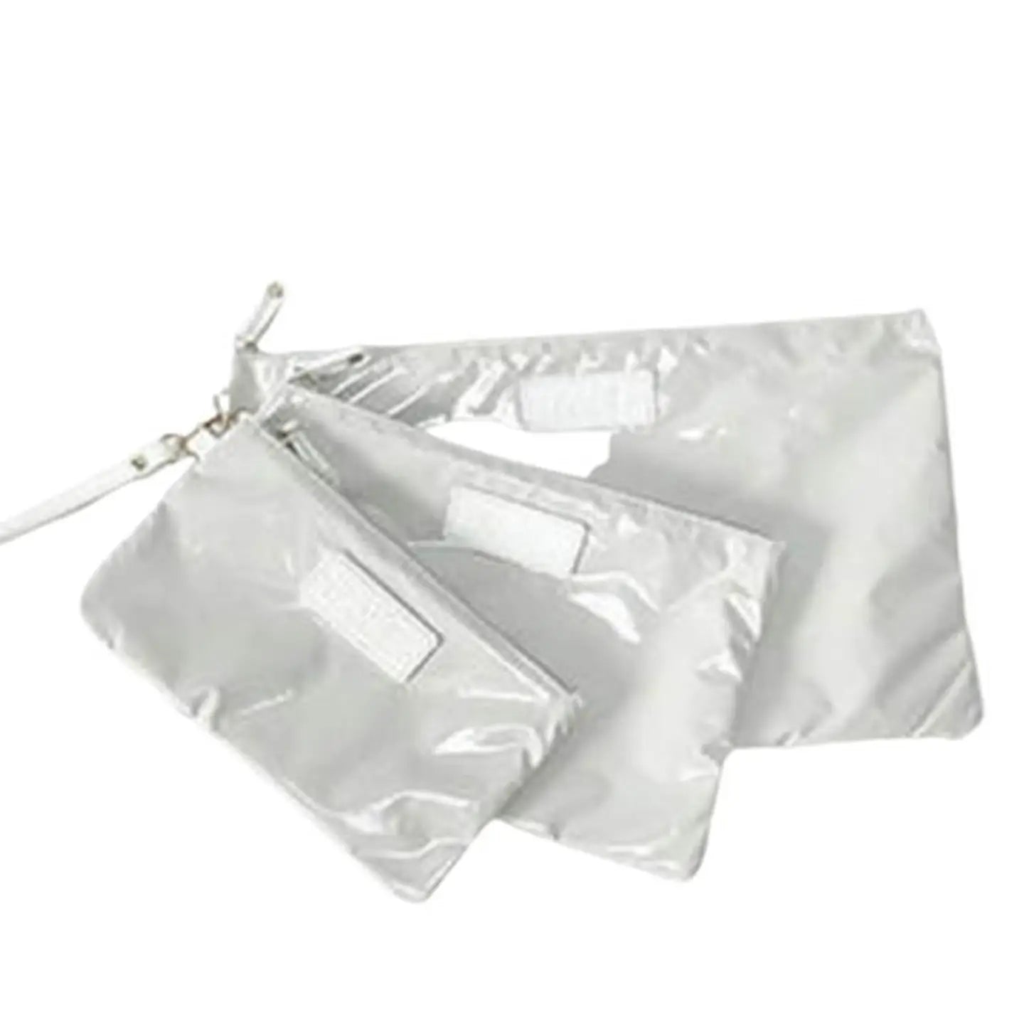 3 Piece Cosmetic Bag Wristlet Set