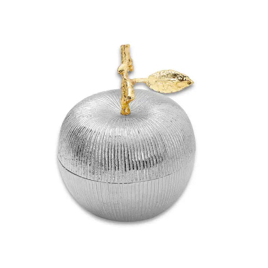 Silver Apple Shaped Jar