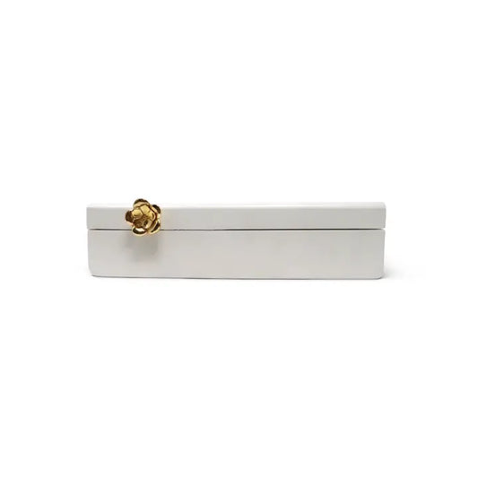 Decorative Box White Wooden