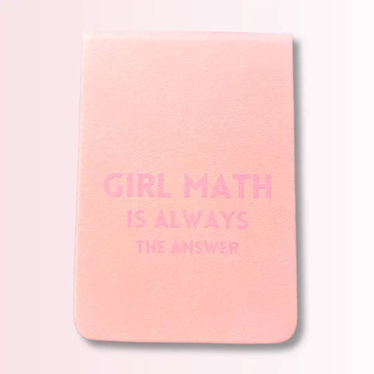 Notebook Girl Math