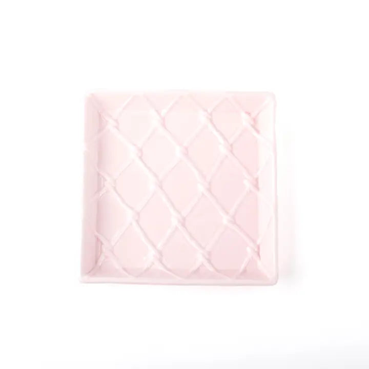 Ceramic Beverage Napkin Tray - Pink