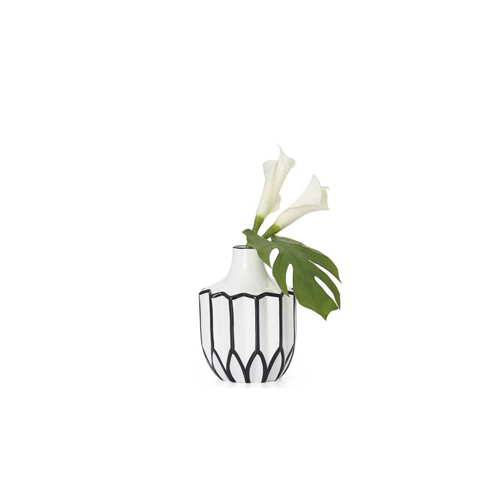Abstract Linear Vase 9"