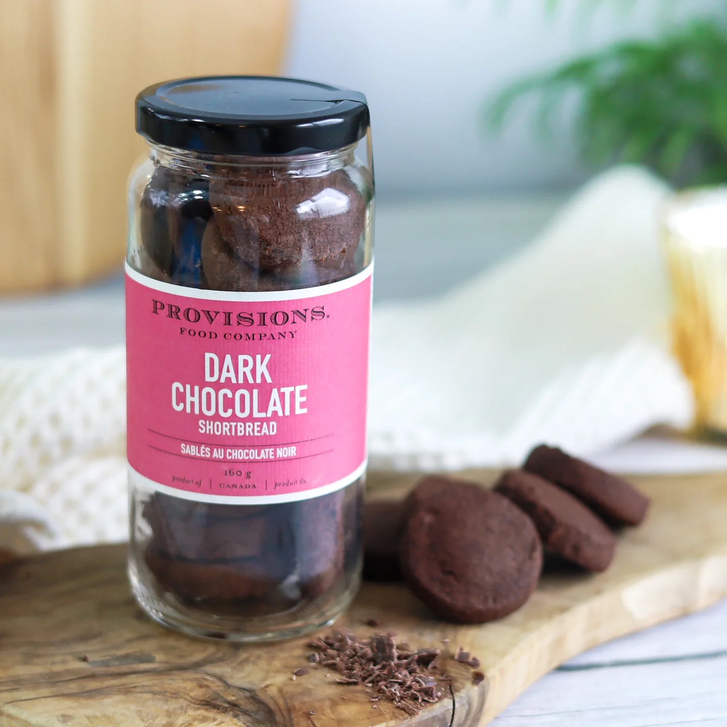 Dark Chocolate Shortbread Cookies