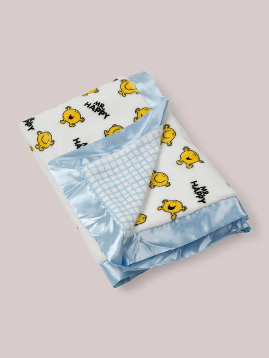 Mr. Happy Reversible Baby Blanket