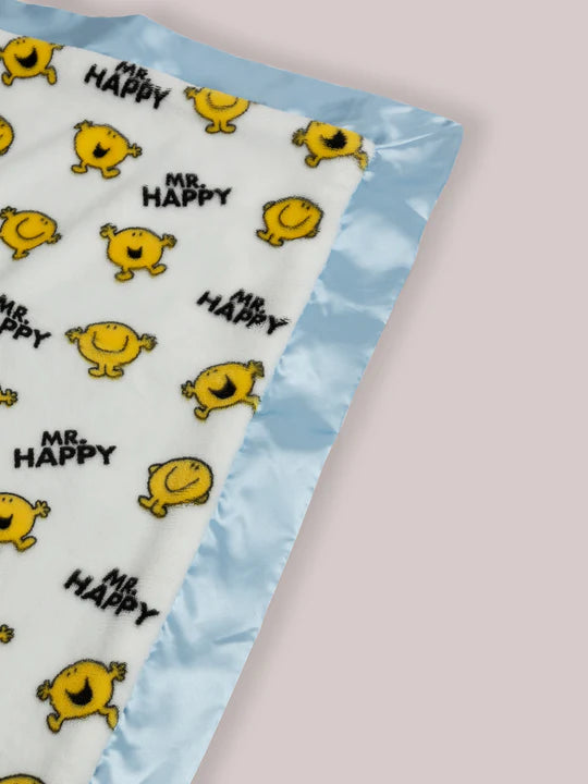 Mr. Happy Reversible Baby Blanket