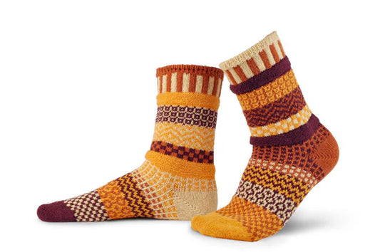 Solmate Crew Socks - Pumpkin Pie