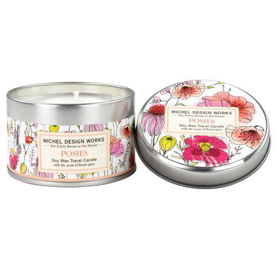 Michel Design Works Posies Travel Candle