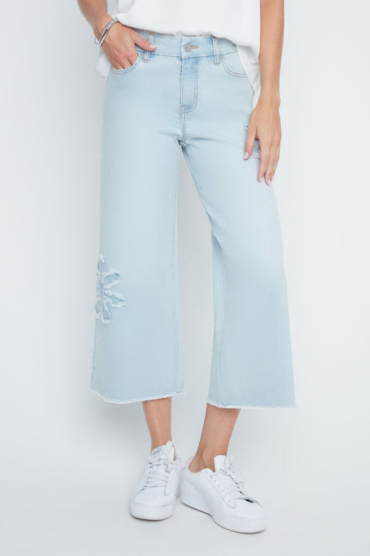 Renuar Flower Appliqué Jeans