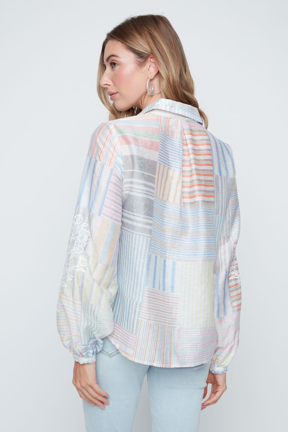 Renuar Multi Colour Woven Blouse