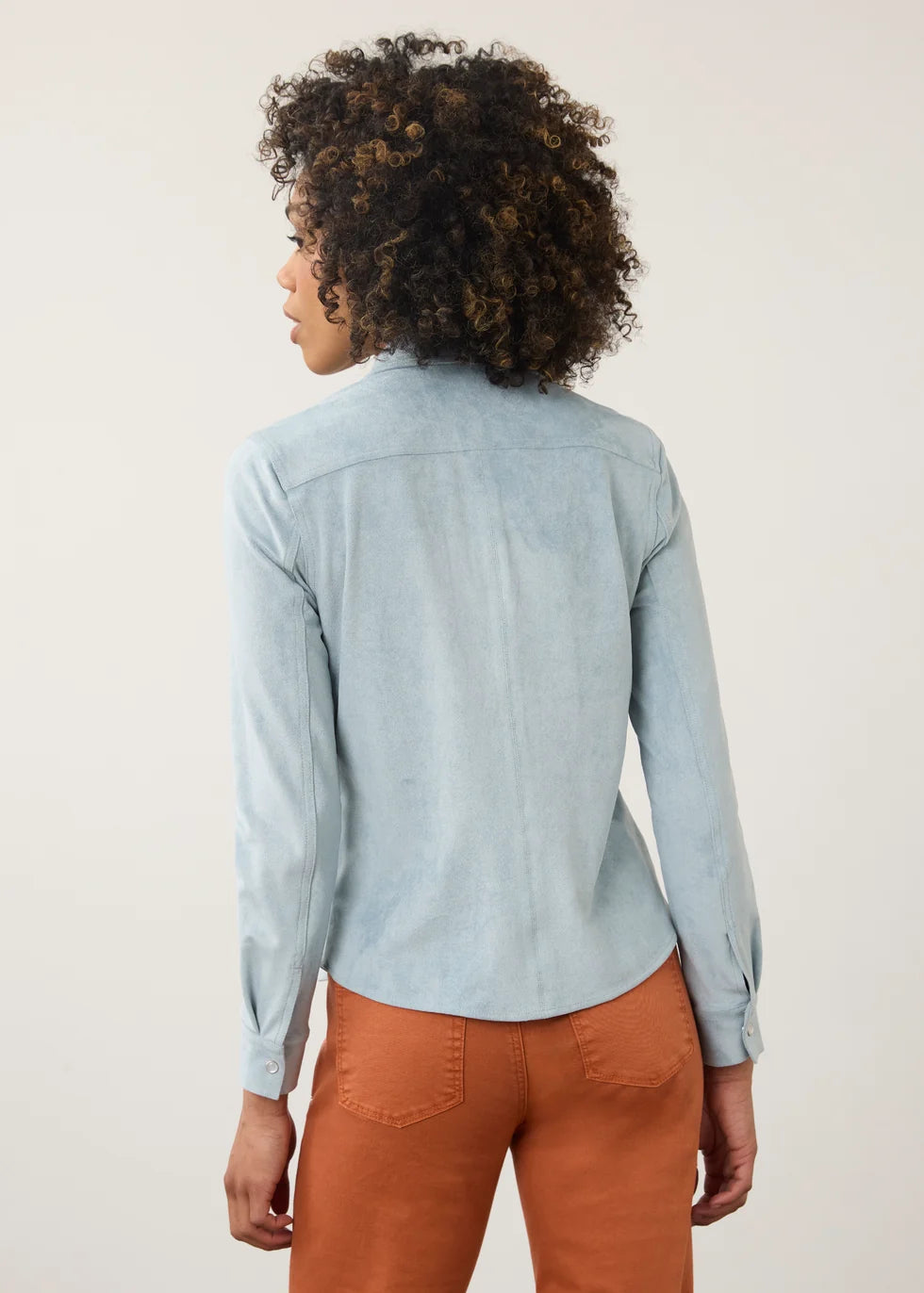 FDJ Long Sleeve Suede Shirt