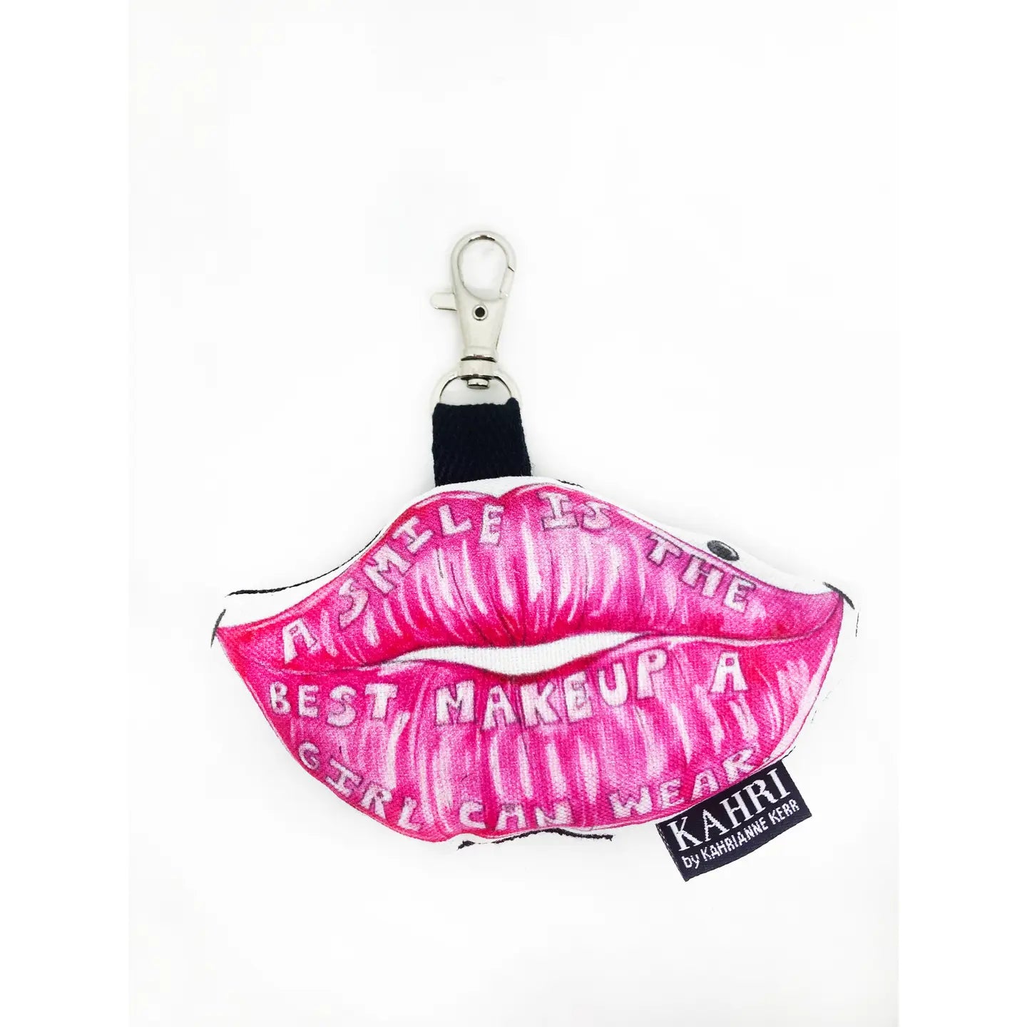 Mini Pink Lips Bag Charm