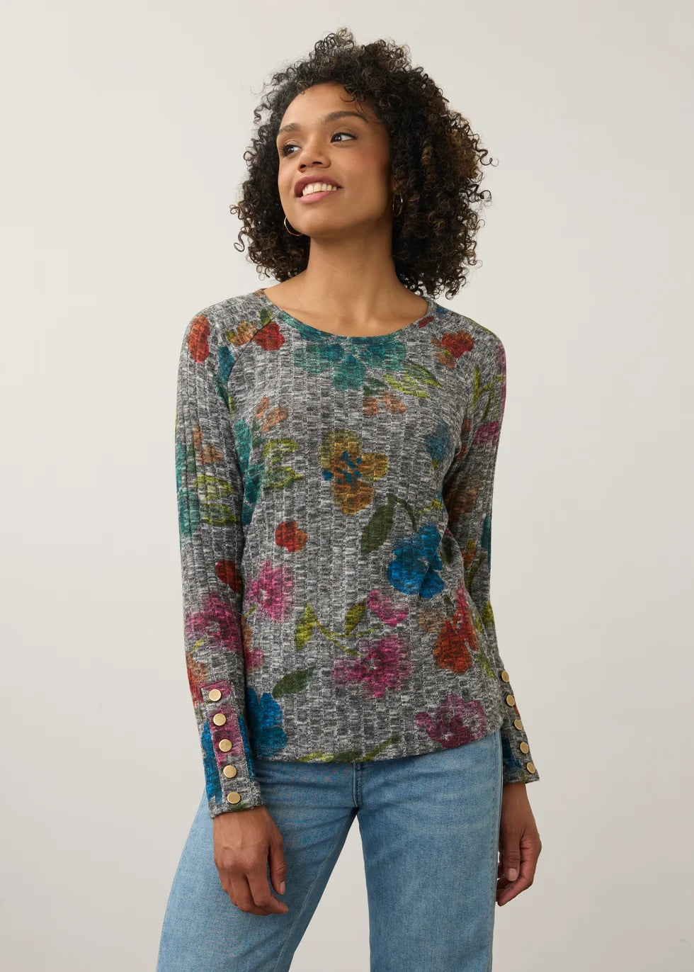 FDJ Long Sleeve Rib Top