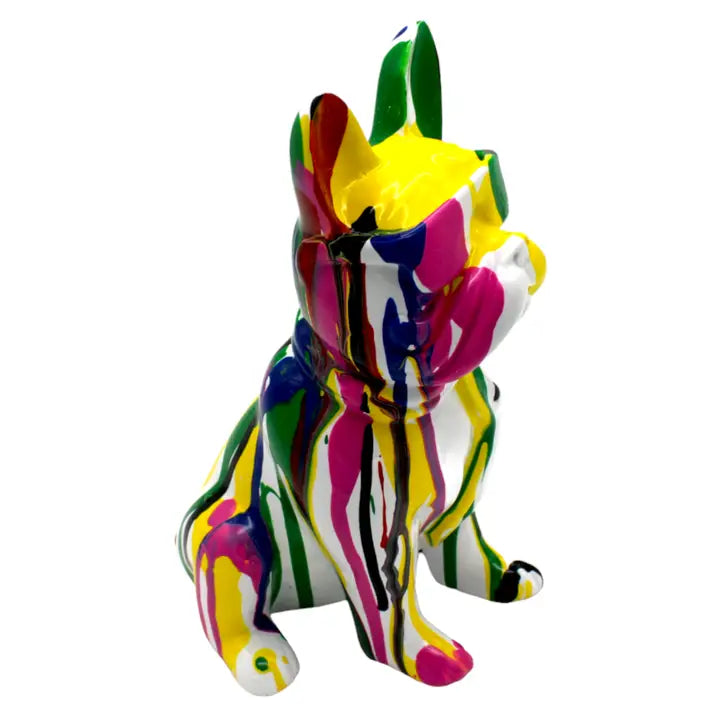 Dog Sculpture - Multi Colour French Bulldog