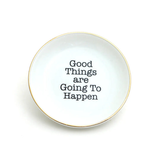 Trinket Tray Good Things 22K Gold