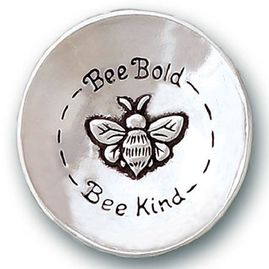 Pewter Bee Bold Charm Bowl