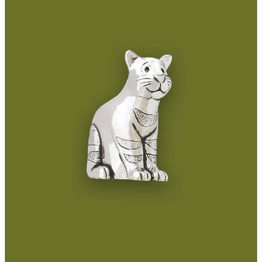 Pewter Cat Toothpick Holder