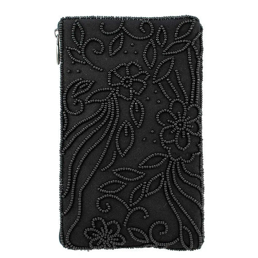 Mary Frances So Sweet Beaded Floral Crossbody Phone Bag