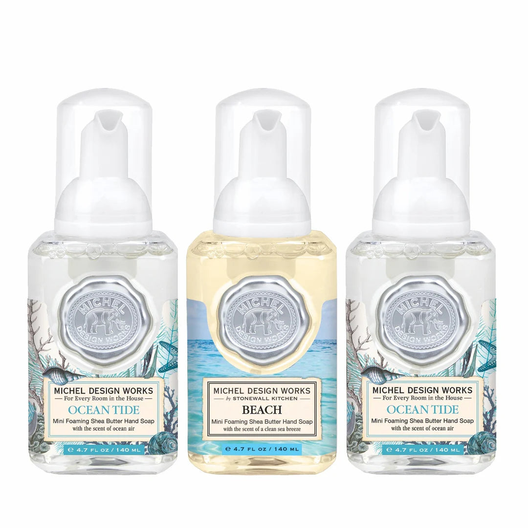 Michel Design Works Ocean Tide Mini Foaming Hand Soap Set