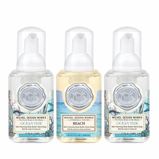 Michel Design Works Ocean Tide Mini Foaming Hand Soap Set