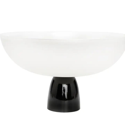 Glass Bowl On Black Base