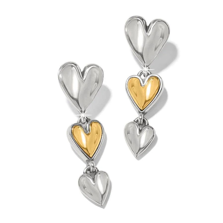 Brighton Cascade Heart Trio Post Drop Earring