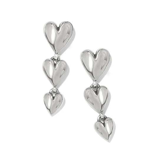 Brighton Cascade Heart Trio Post Drop Earring