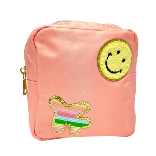 Cosmetic Bag - Plane & Smile Pouch