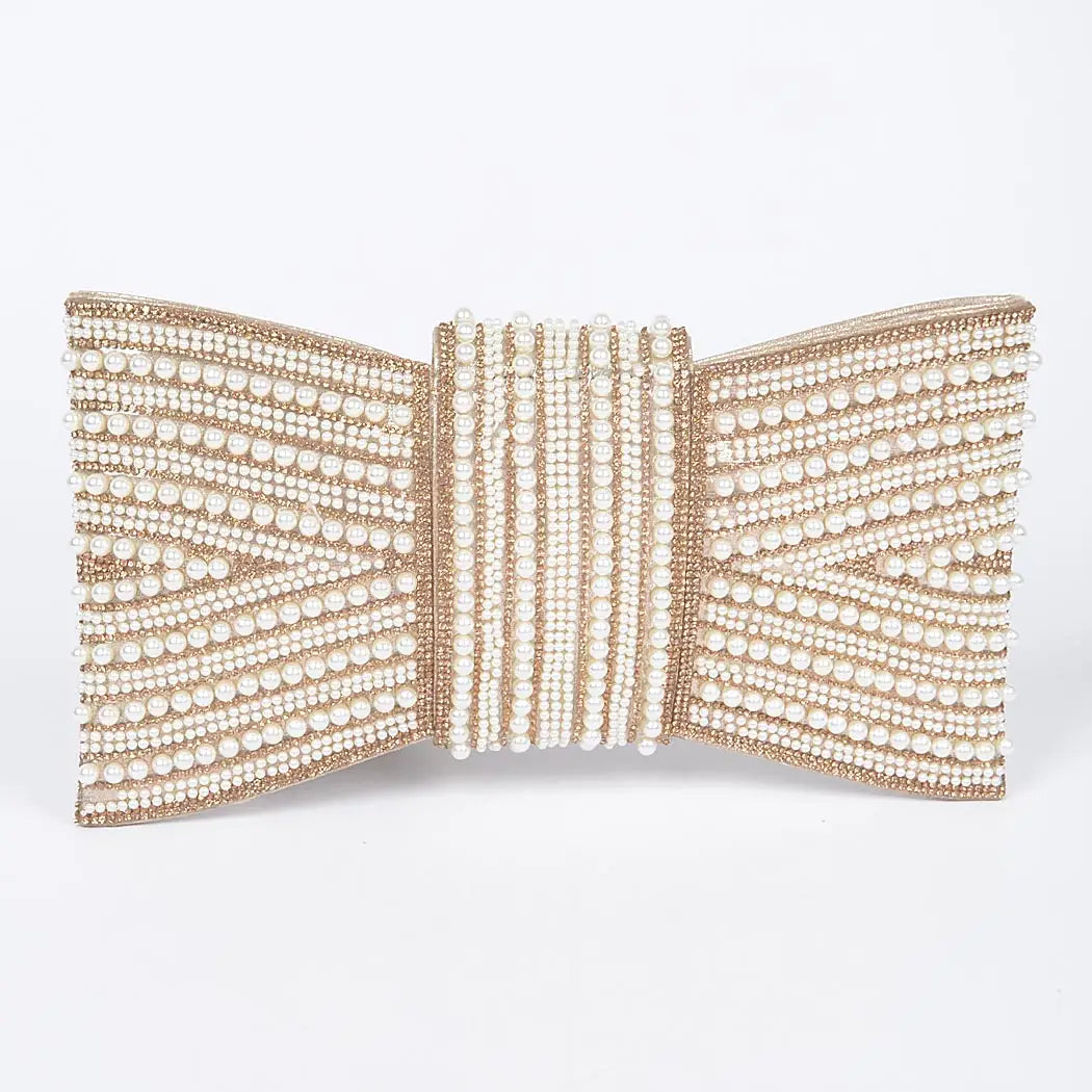 Rhinestone and Pearl Clutch