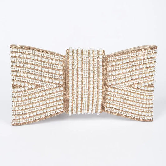 Rhinestone and Pearl Clutch