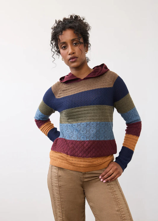 FDJ Hooded Stripe Sweater