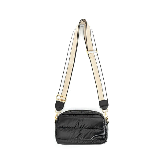 Crossbody Puffer Bag - Black