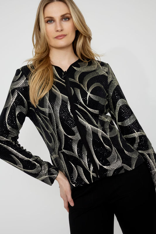 Compli K Black & Gold Blazer