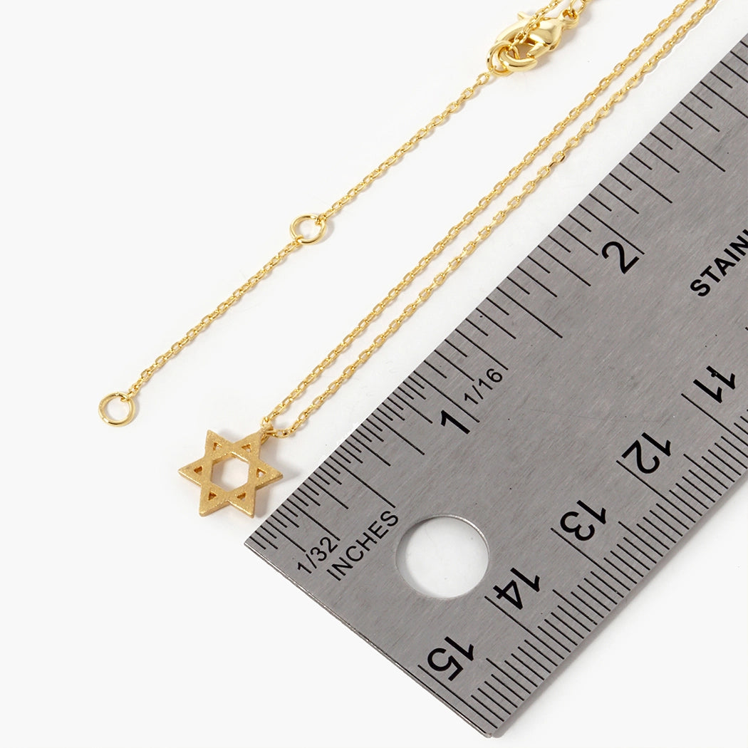 Gold Dipped Star of David Necklace