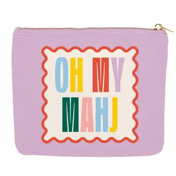 Canvas Mahj Card Pouch - Oh My Mahj