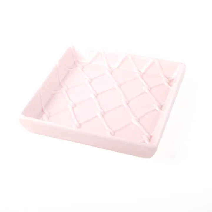 Ceramic Beverage Napkin Tray - Pink