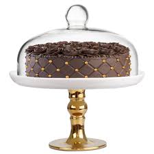 Porcelain Cake Stand & Dome