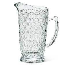 Glass Honeycomb Jug