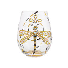 Wine Glass - Dragonfly