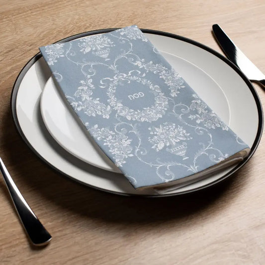 Guest Towel/Napkin - Pesach Blue Lace