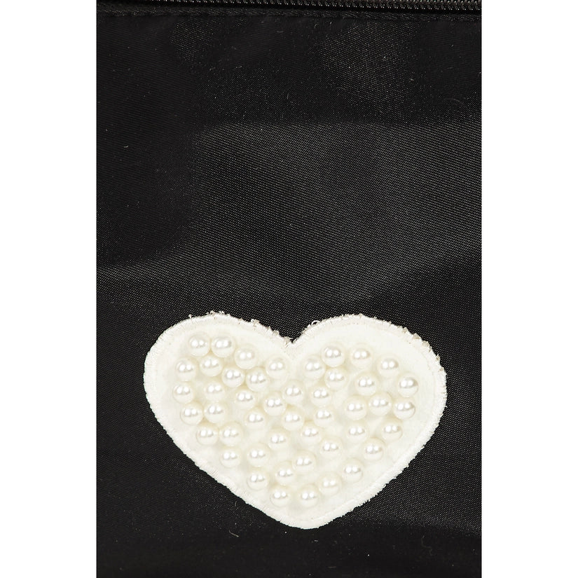 "HEART" Pearl Cosmetic Bag