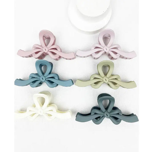 Matte Bow Hair Clip