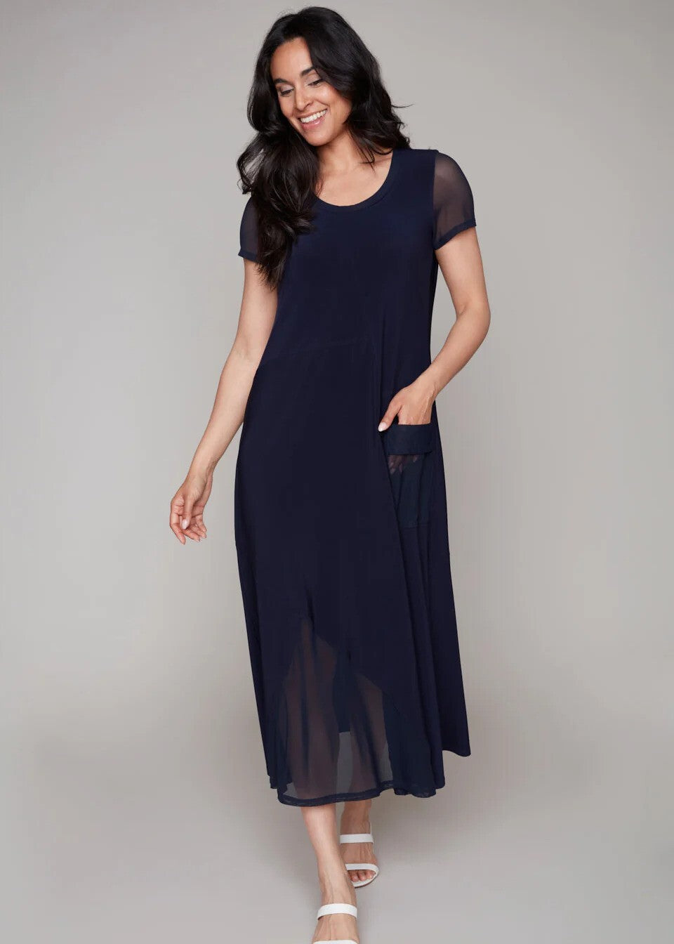 Compli K Cap Sleeve Knit Dress