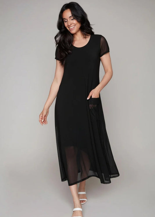 Compli K Cap Sleeve Knit Dress