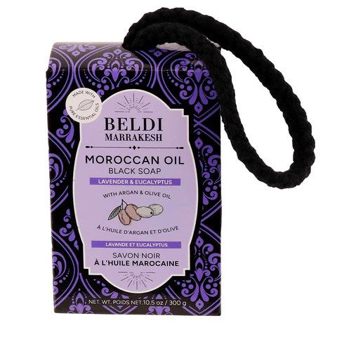 Morrocan Black Soap - Lavender and Eucalyptus